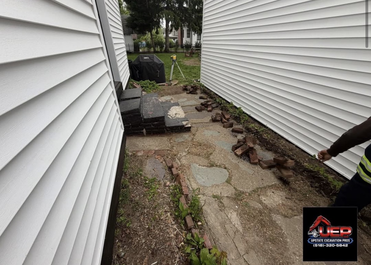 Driveway Expansion & Gravel Installation — during photo